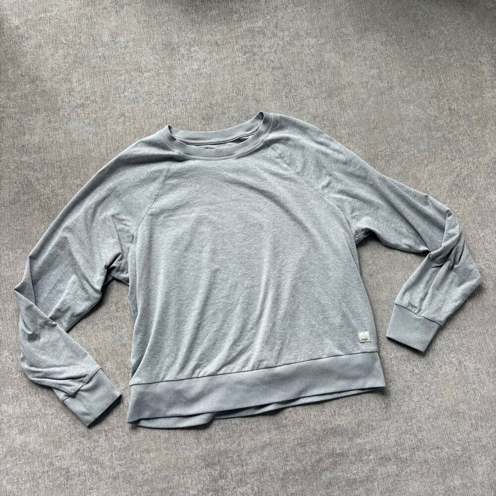 Vuori Grey Heather Halo Sweater Pullover